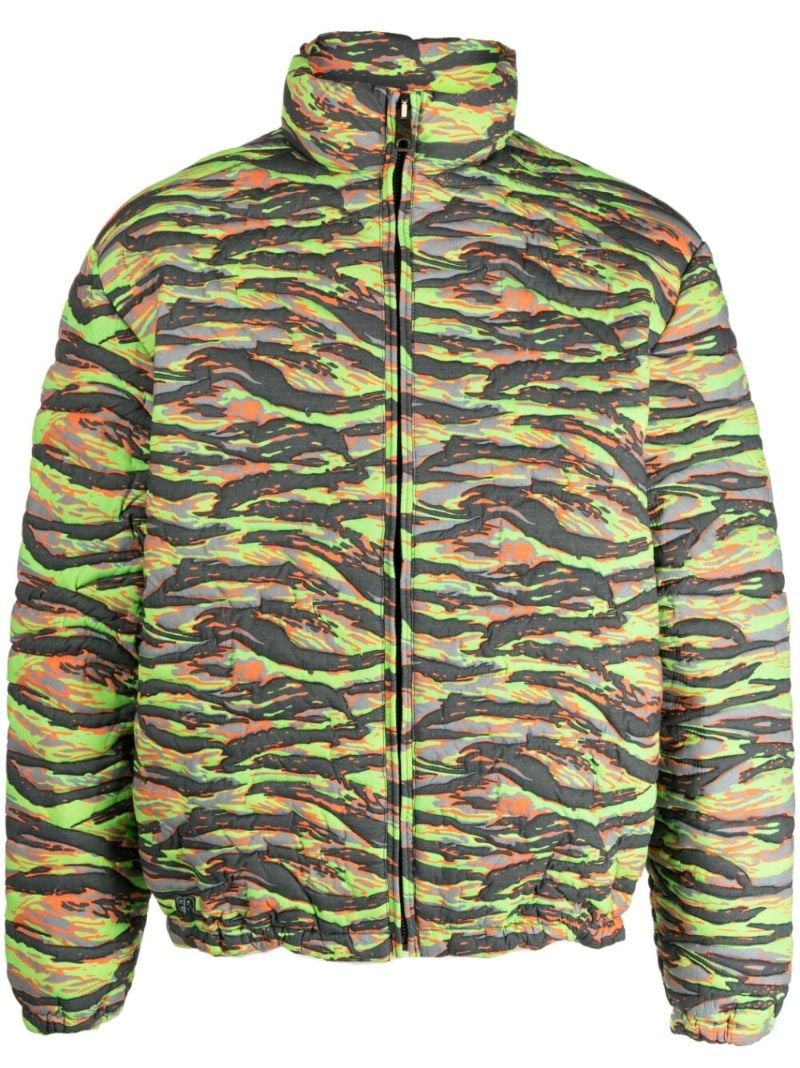 Green Graphic Print Jacket