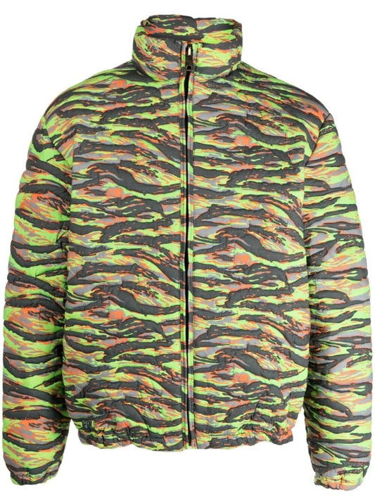 Green Graphic Print Jacket
