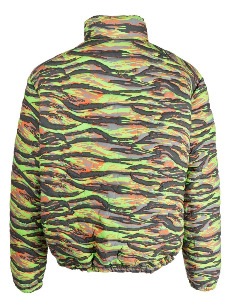 Green Graphic Print Jacket