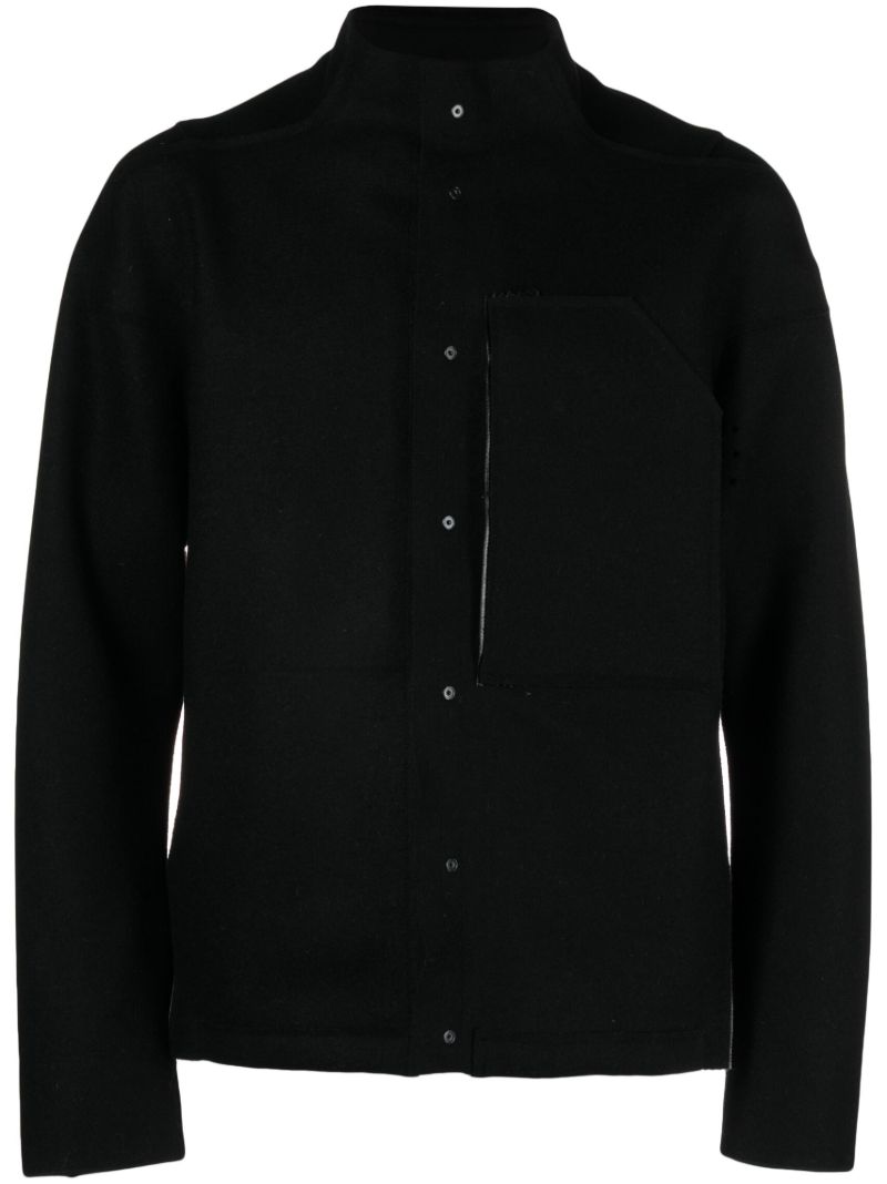 Black J70-bu Wool Jacket