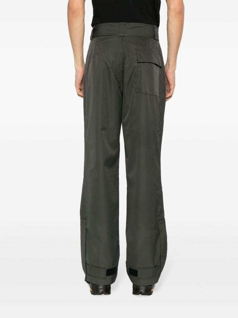 Grey Straight-leg Trousers