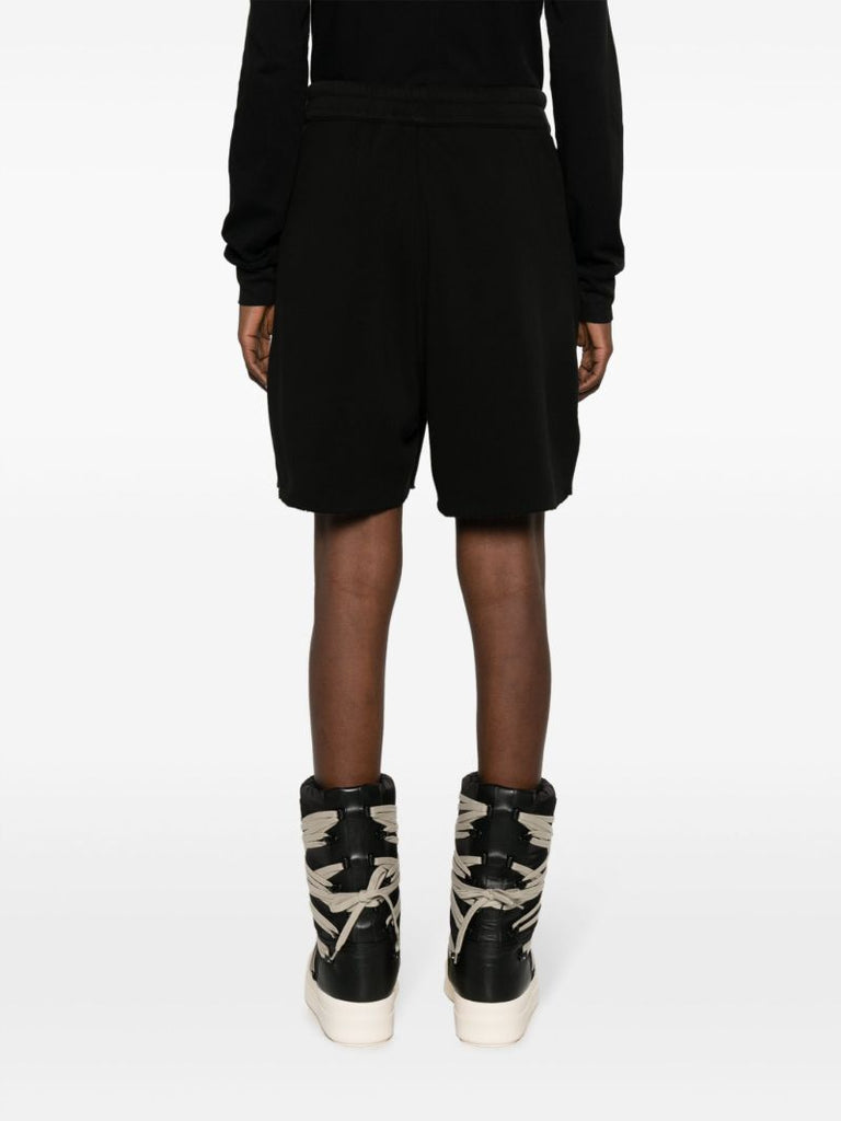 Black Logo AppliquÃ_x0083_Â© Drawstring Shorts
