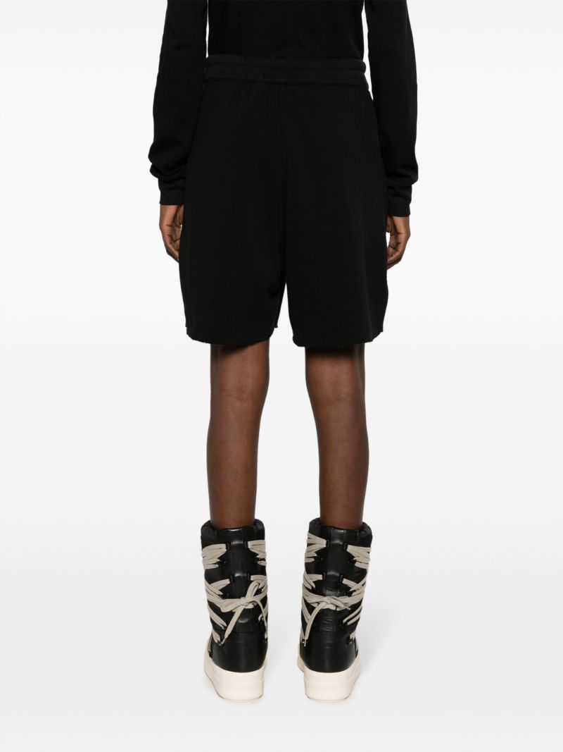 Black Logo AppliquÃ_x0083_Â© Drawstring Shorts