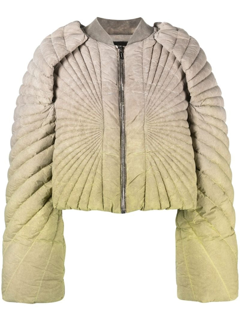 Green Radiance Padded Cropped Jacket