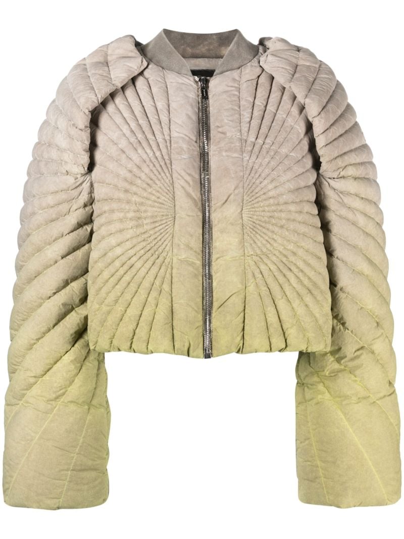 Green Radiance Padded Cropped Jacket