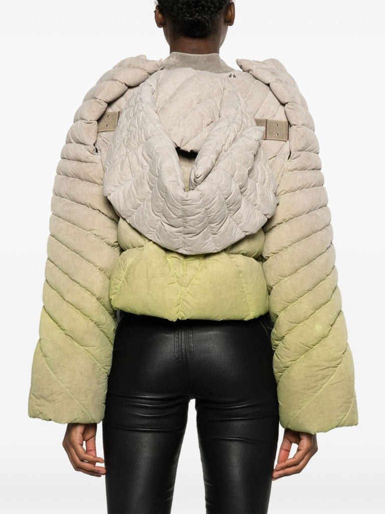 Green Radiance Padded Cropped Jacket