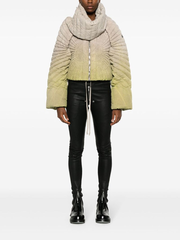 Green Radiance Padded Cropped Jacket