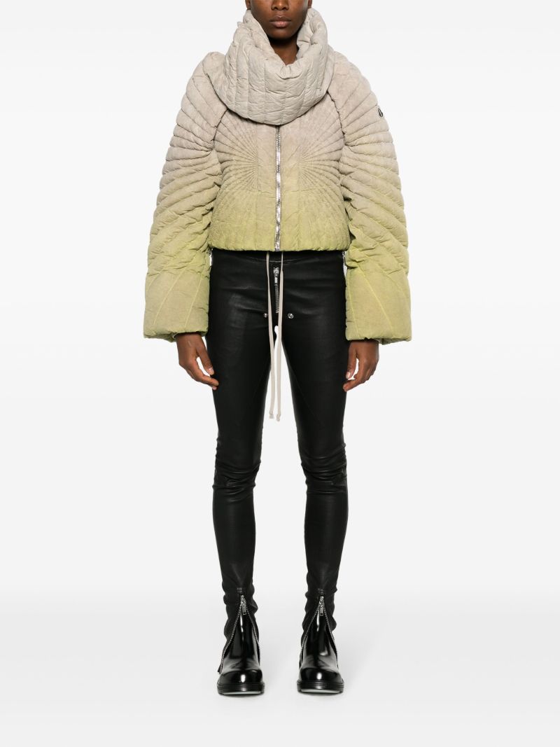 Green Radiance Padded Cropped Jacket