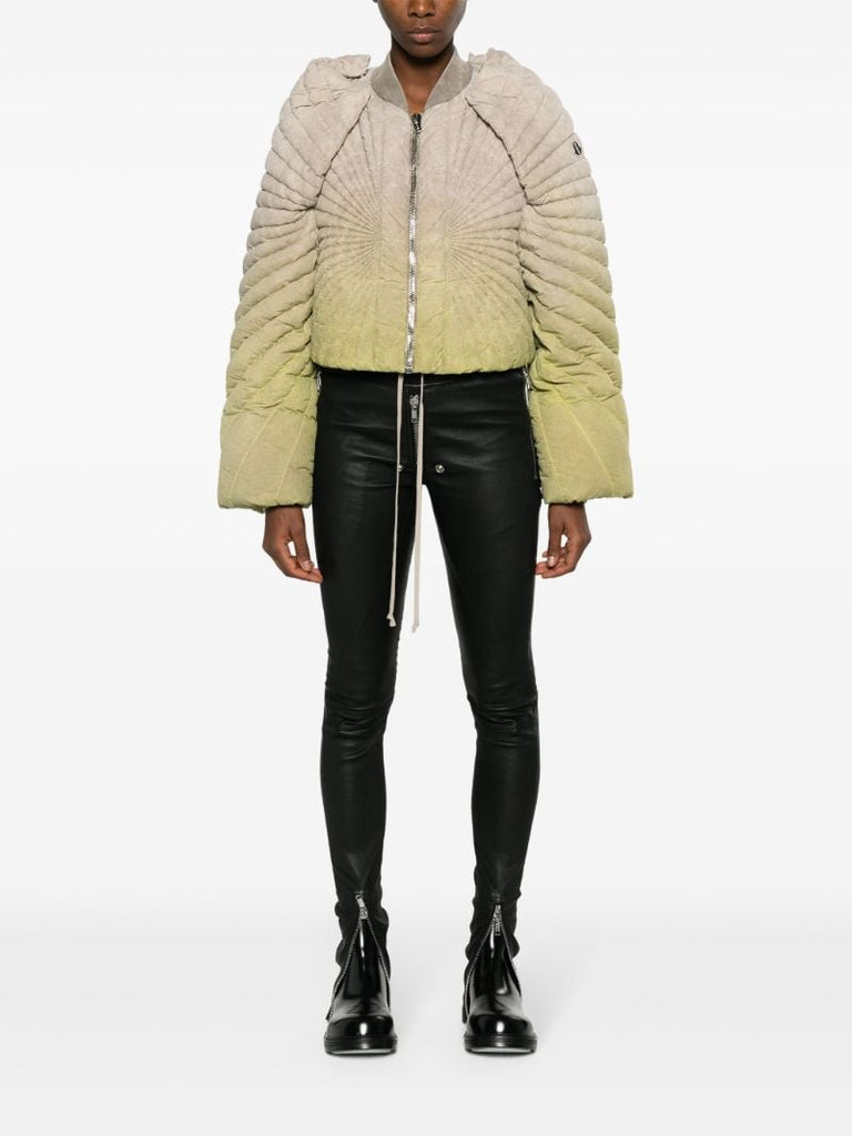 Green Radiance Padded Cropped Jacket