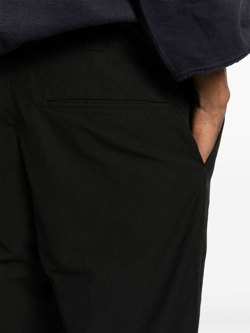 Black Field Straight-leg Trousers