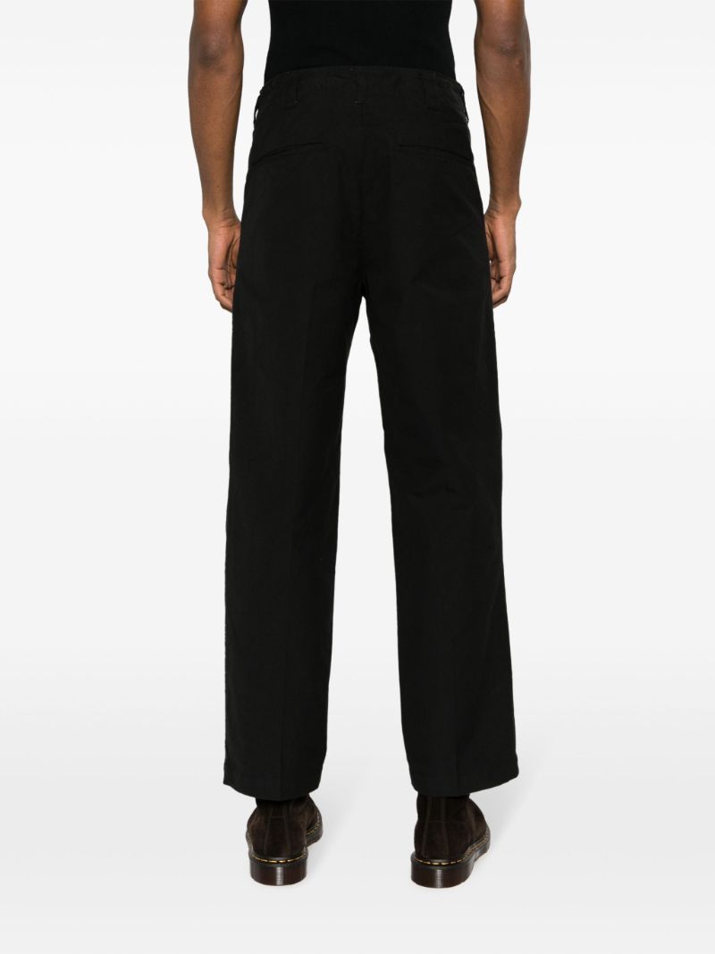 Black Field Straight-leg Trousers