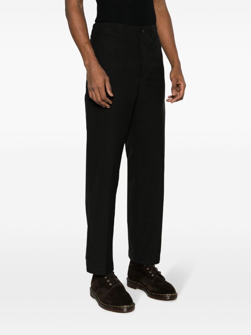 Black Field Straight-leg Trousers