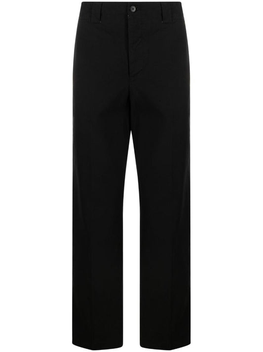 Black Field Straight-leg Trousers