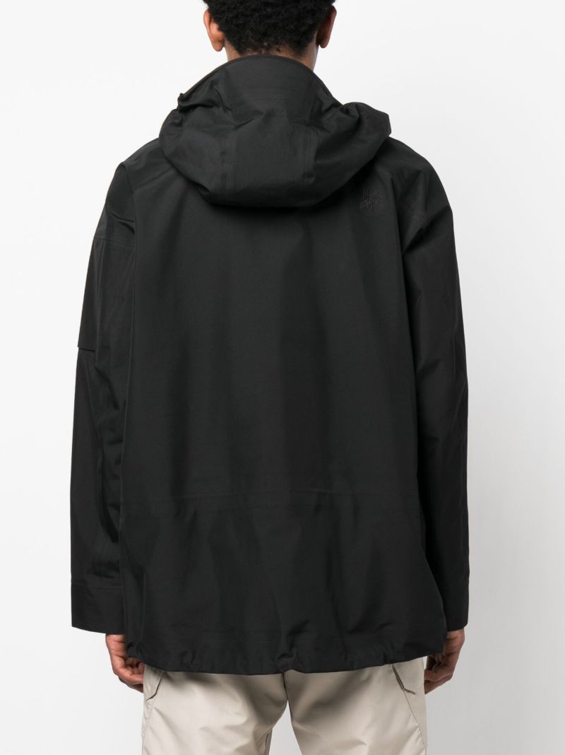 Black Gore-tex 3l Hooded Coat