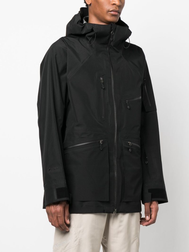 Black Gore-tex 3l Hooded Coat