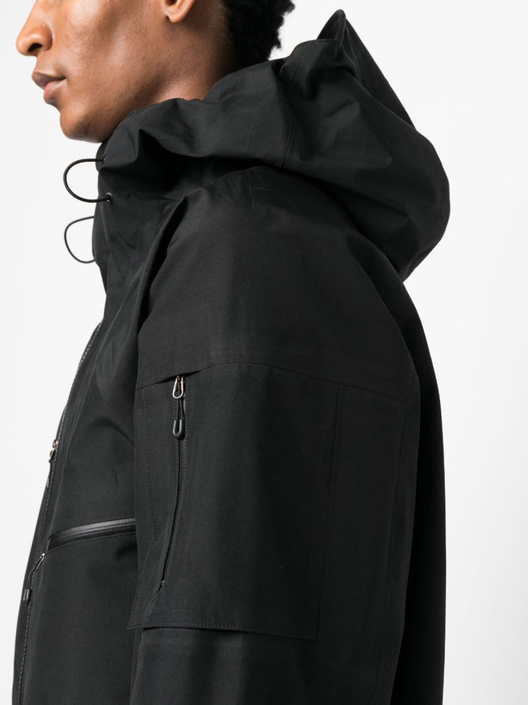 Black Gore-tex 3l Hooded Coat