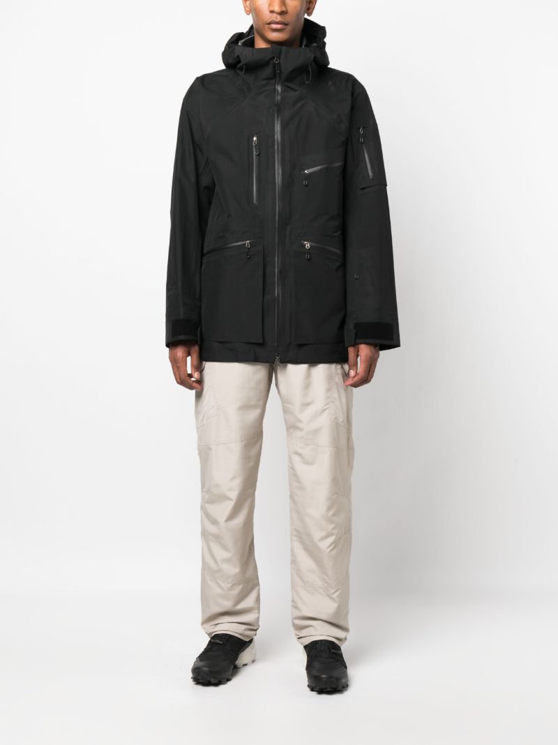 Black Gore-tex 3l Hooded Coat