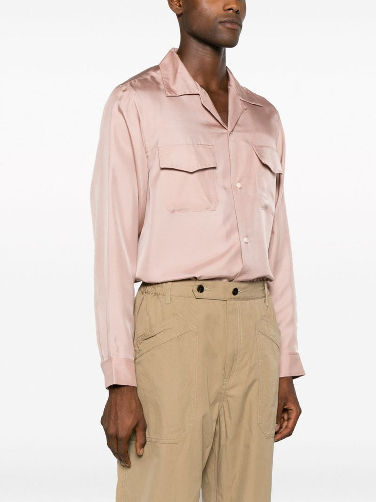 Neutral Carrol Wide-leg Chino Trousers