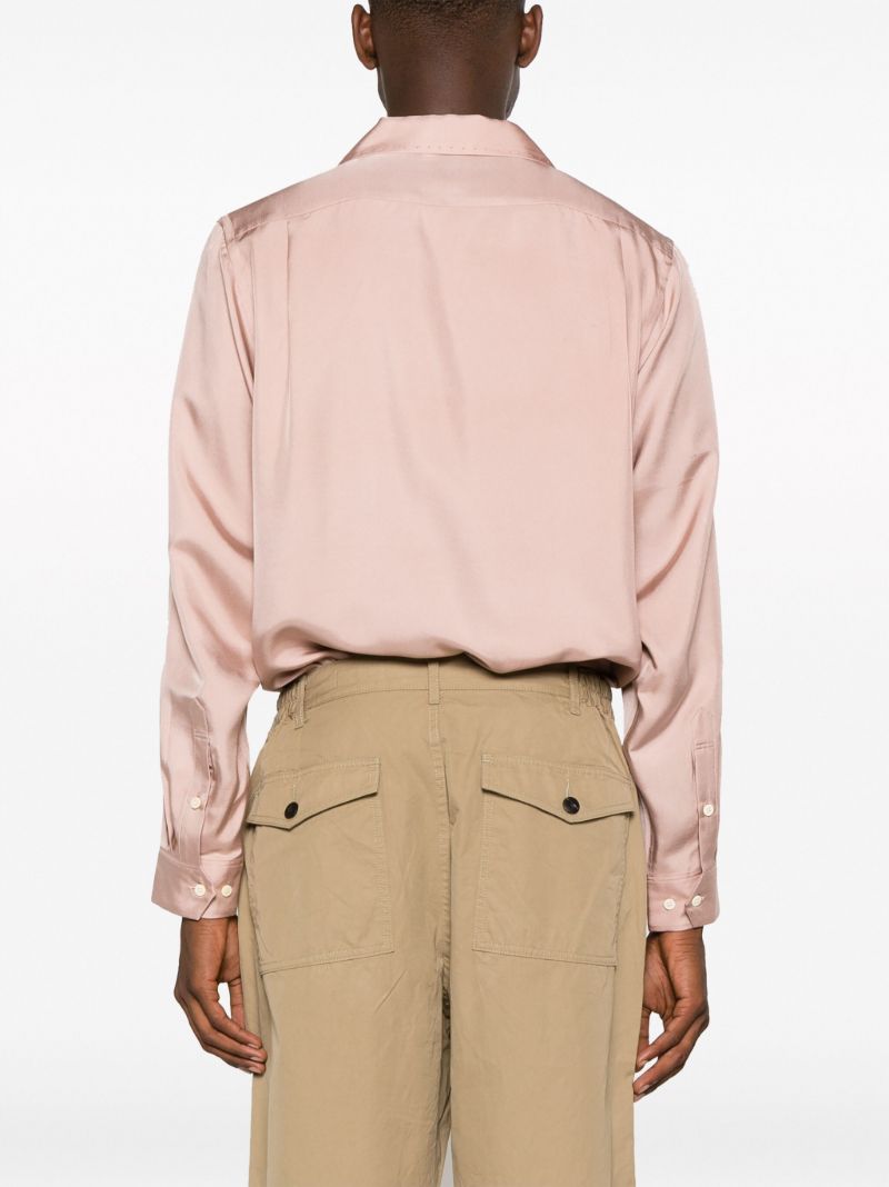 Neutral Carrol Wide-leg Chino Trousers