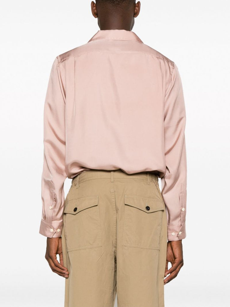Neutral Carrol Wide-leg Chino Trousers