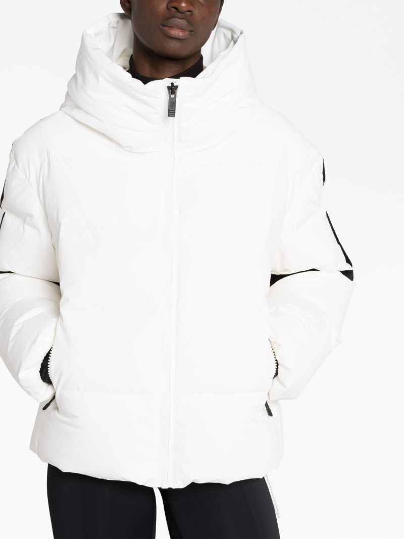 White Barsy Quilted Ski Jacket