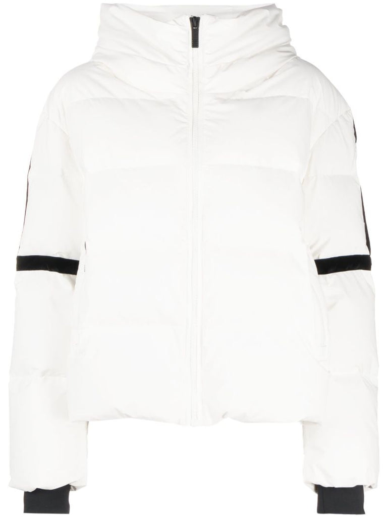 White Barsy Quilted Ski Jacket
