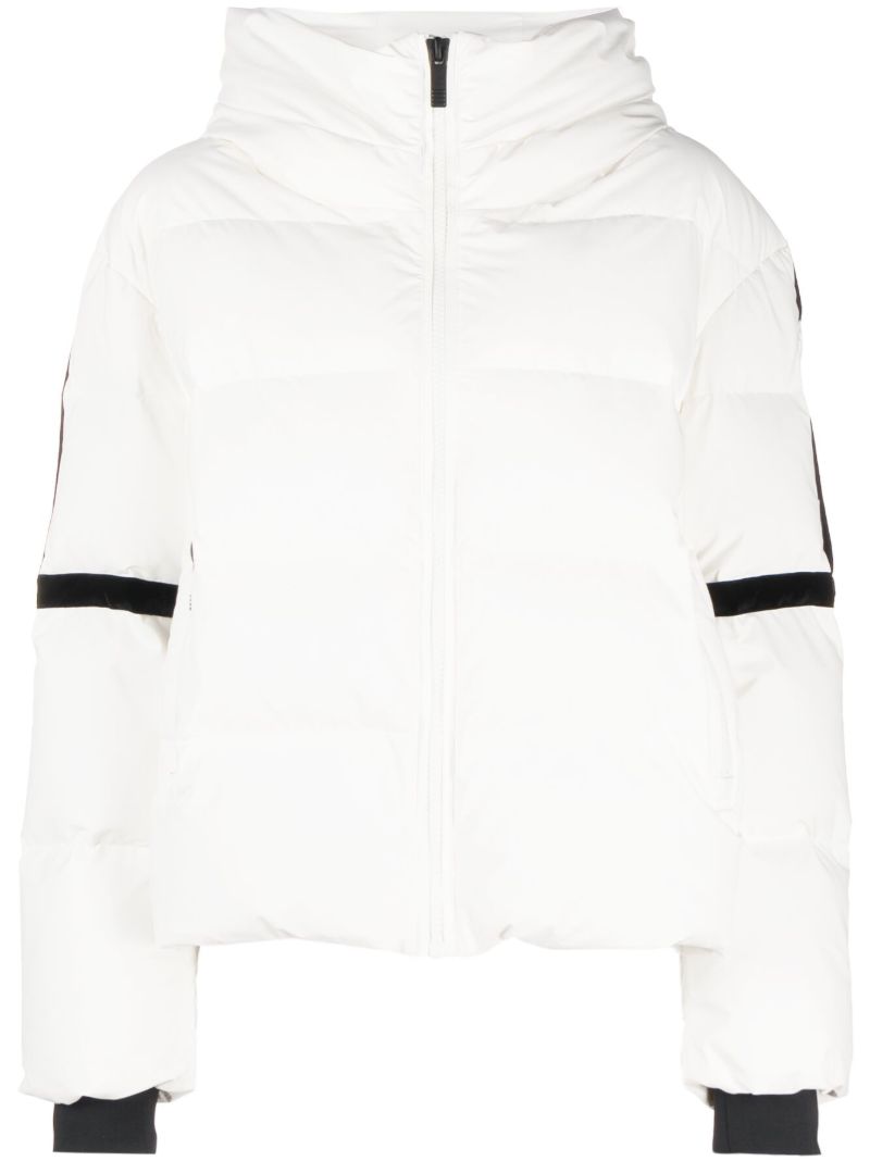 White Barsy Quilted Ski Jacket