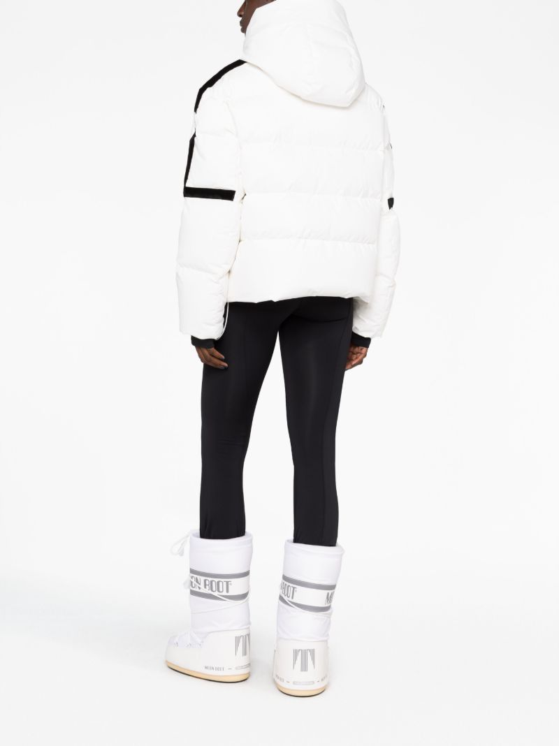 White Barsy Quilted Ski Jacket