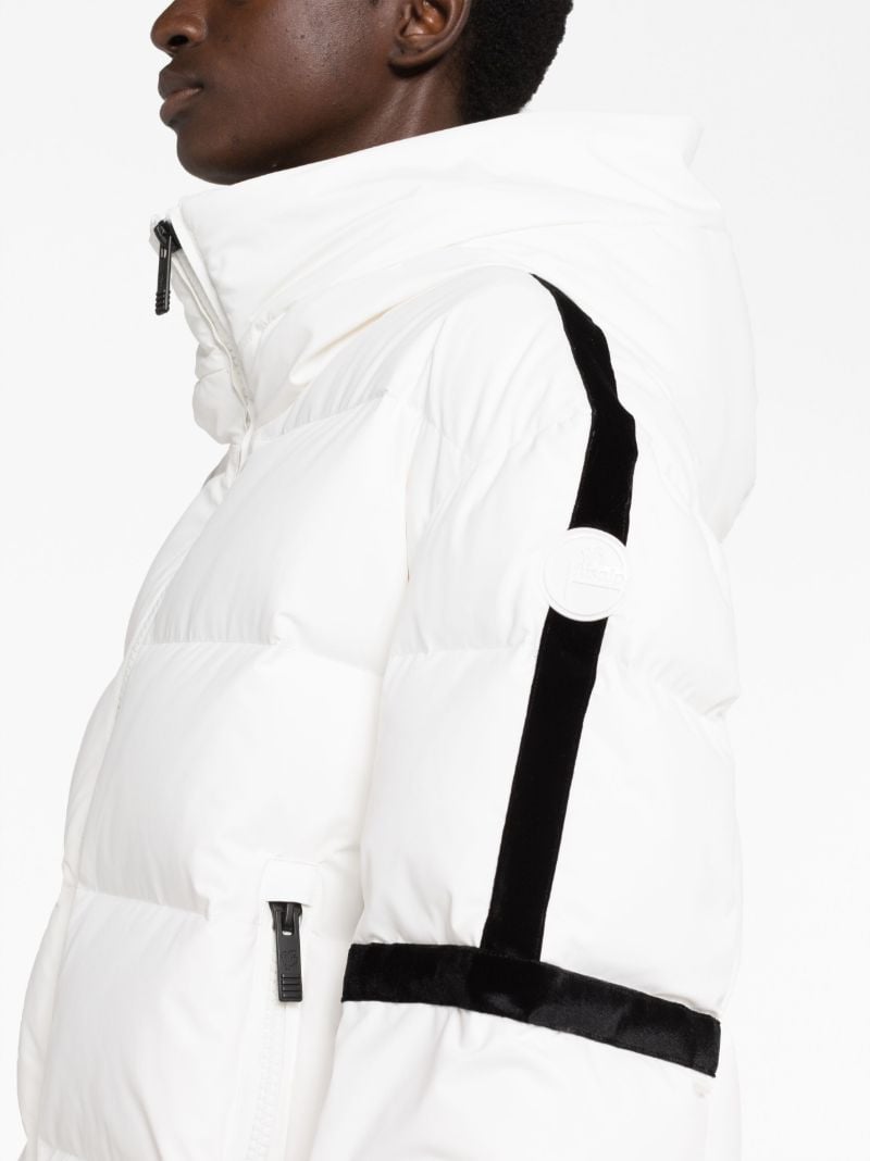 White Barsy Quilted Ski Jacket