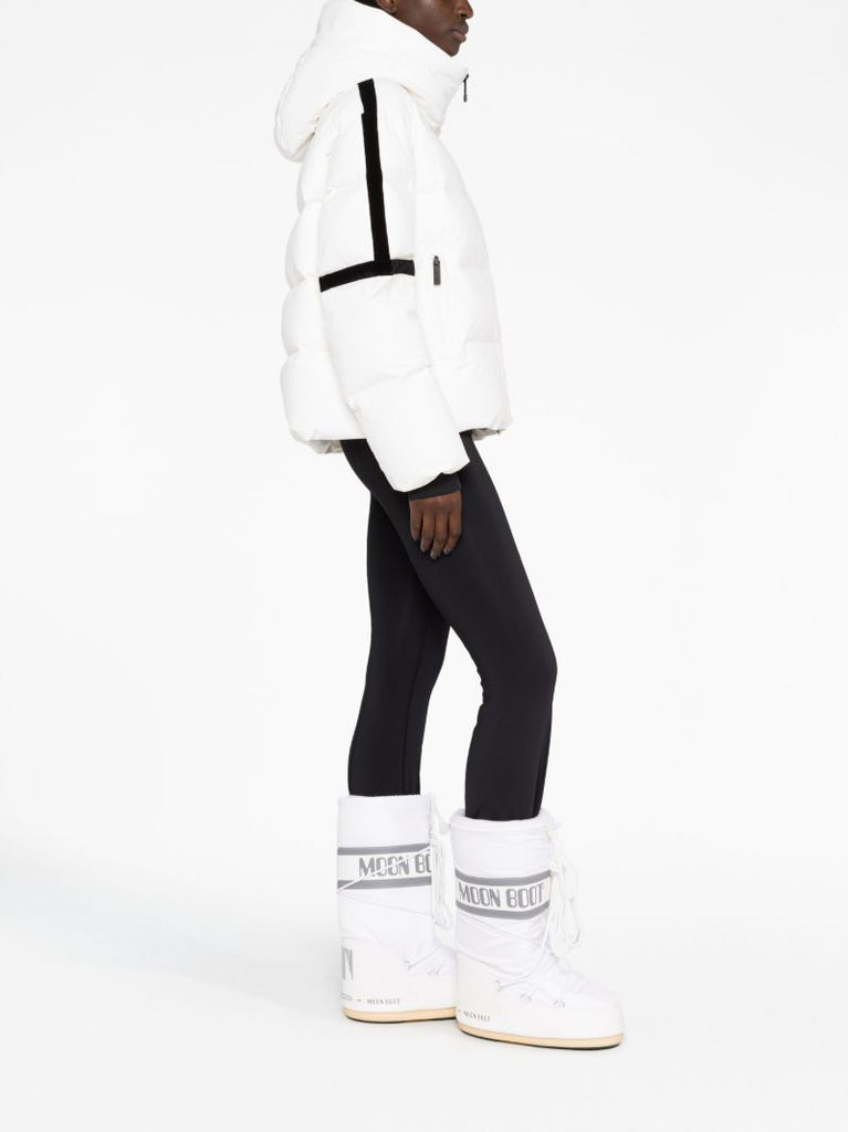 White Barsy Quilted Ski Jacket