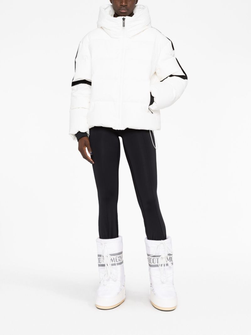 White Barsy Quilted Ski Jacket