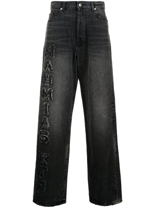 Black Kodak Wide-leg Jeans
