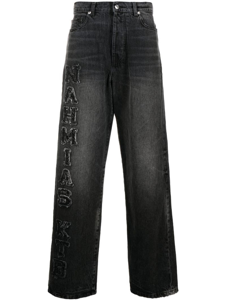 Black Kodak Wide-leg Jeans