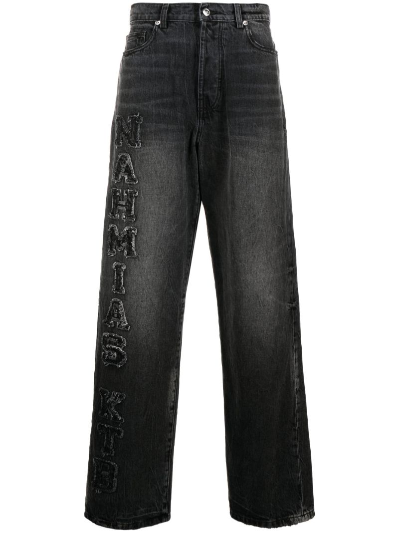 Black Kodak Wide-leg Jeans