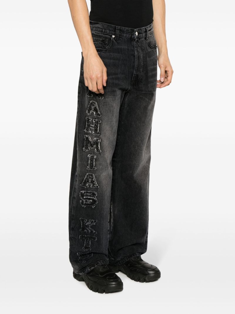 Black Kodak Wide-leg Jeans