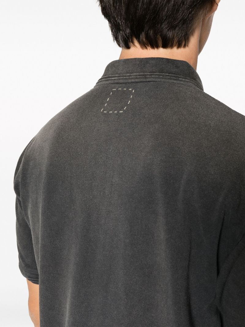 Black Jumbo Weller Cotton Polo Top