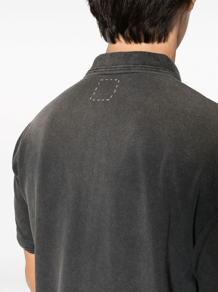 Black Jumbo Weller Cotton Polo Top
