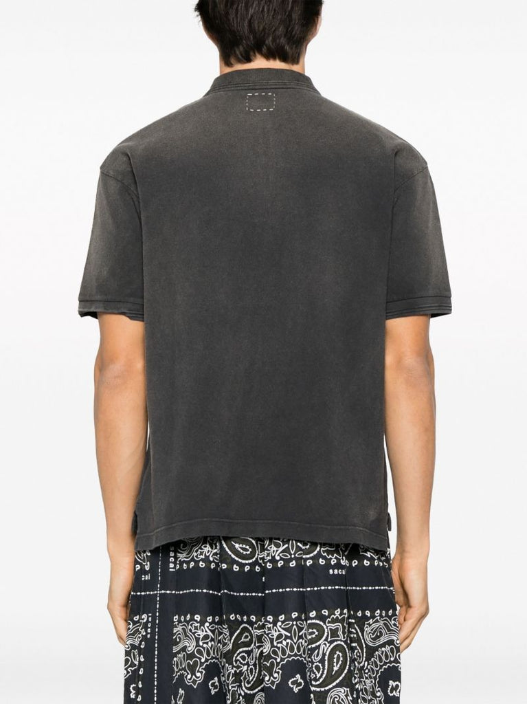 Black Jumbo Weller Cotton Polo Top