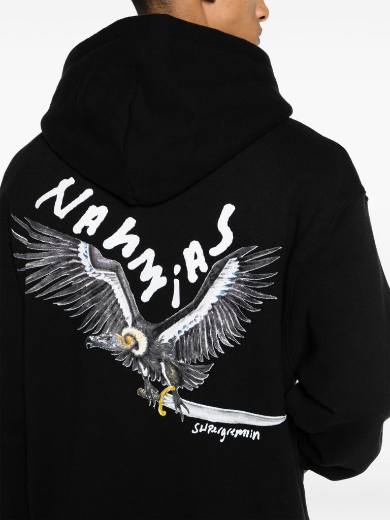 X Black Kodak Black Vulture Cotton Hoodie