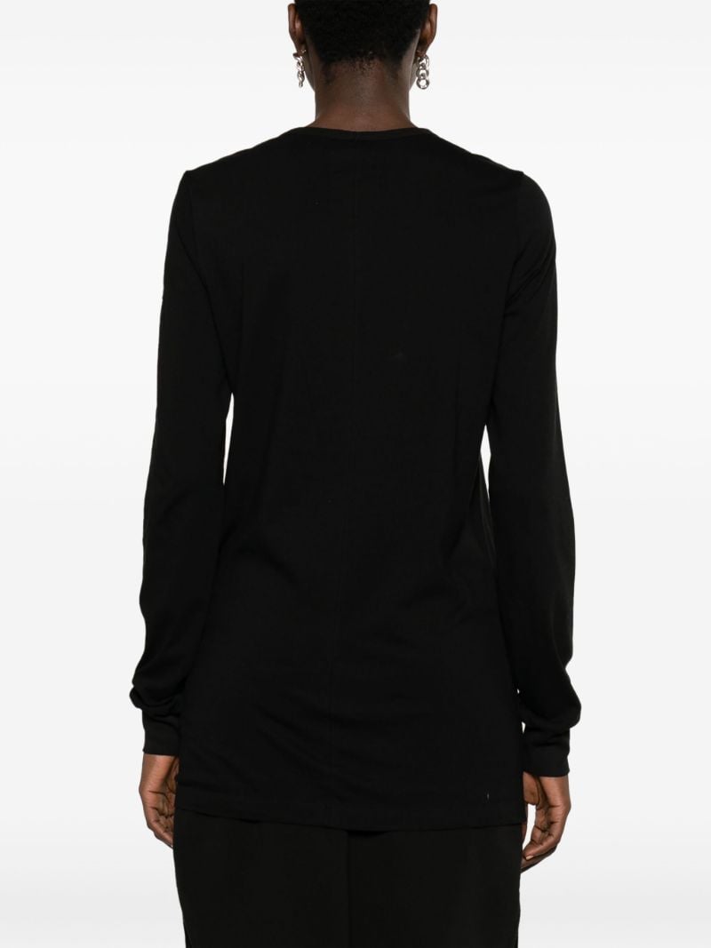 Black Logo-print Long-sleeve Top