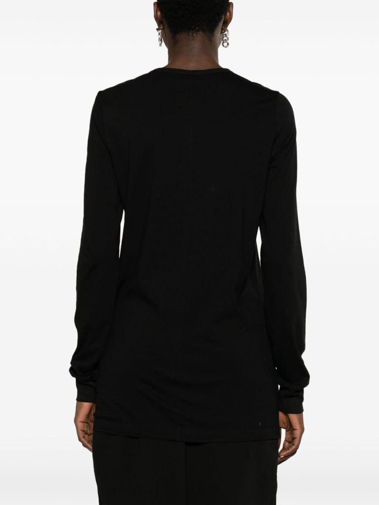 Black Logo-print Long-sleeve Top