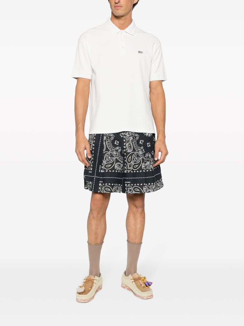 White Jumbo Weller Cotton Polo Top