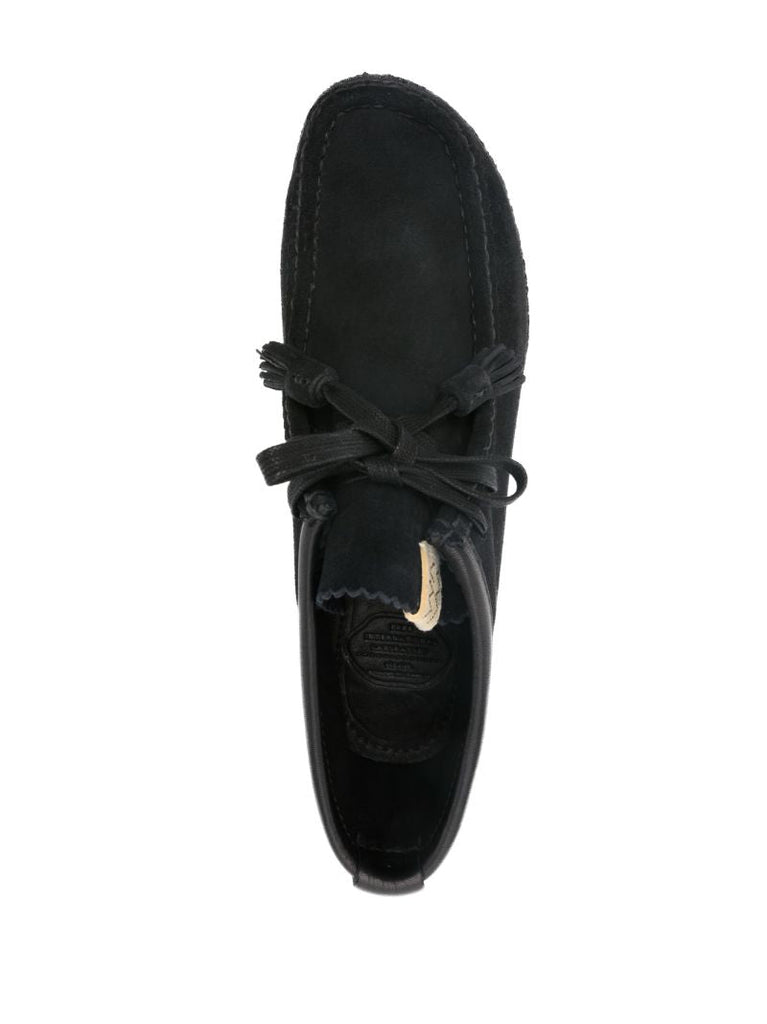 Black Beuys Trekker-fold Suede Boots