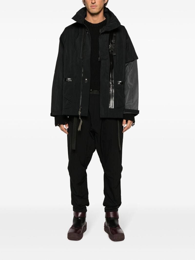 Black Schoeller Dryskin Drawcord Trousers