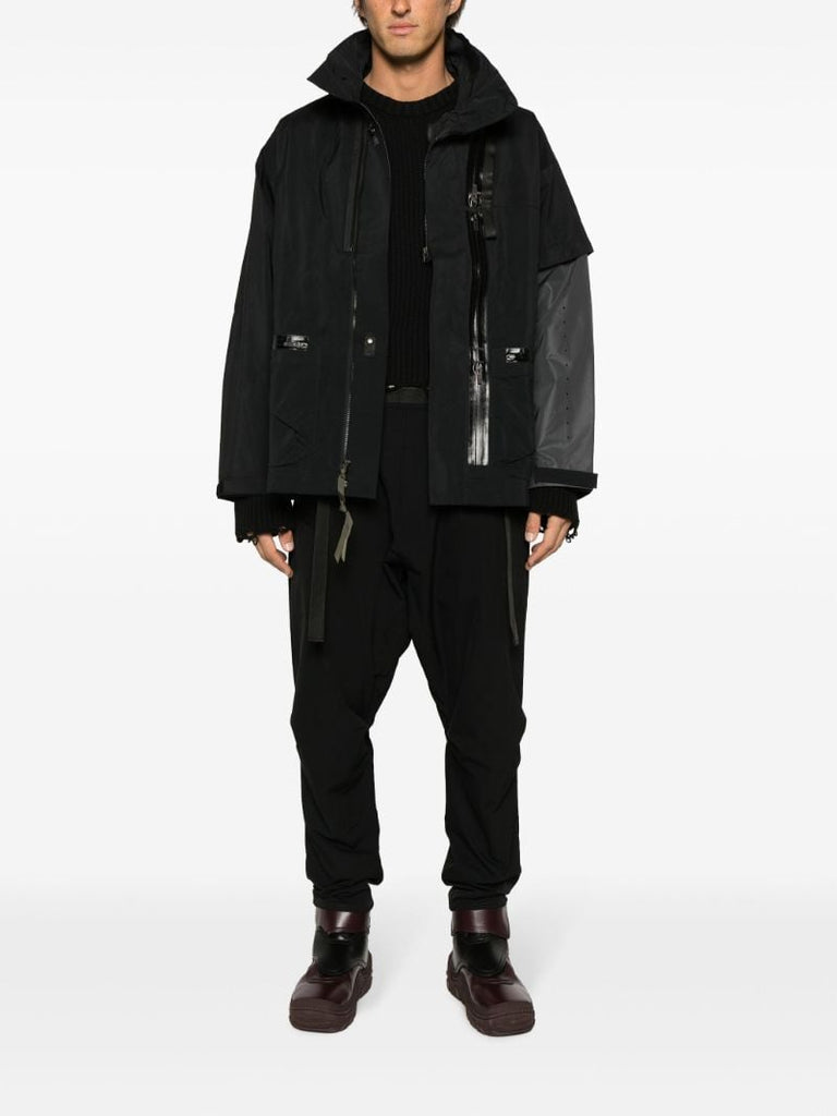 Black Schoeller Dryskin Drawcord Trousers