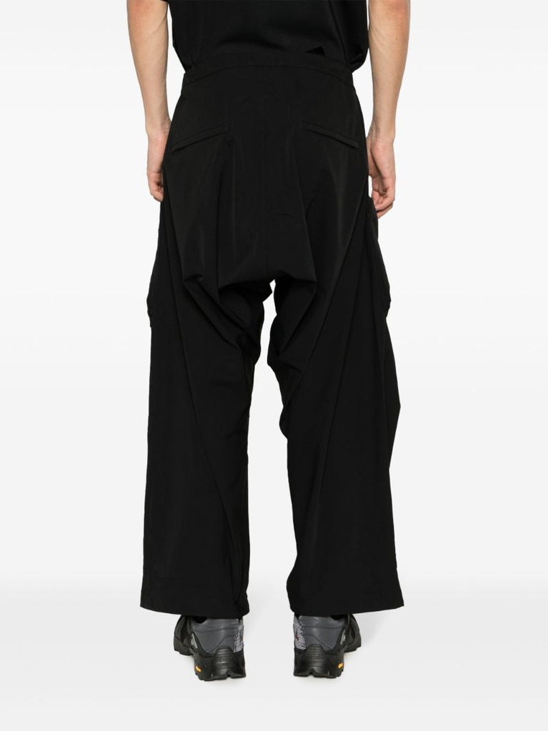 Black Schoeller Dryskin Articulated Cargo Trousers
