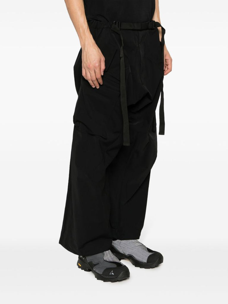 Black Schoeller Dryskin Articulated Cargo Trousers