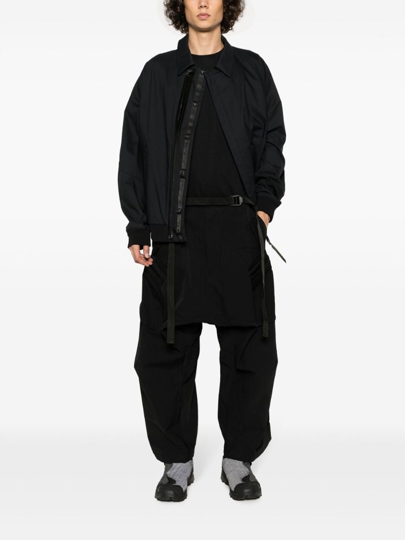 Black Schoeller Dryskin Articulated Cargo Trousers