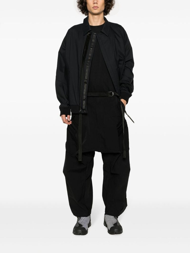 Black Schoeller Dryskin Articulated Cargo Trousers
