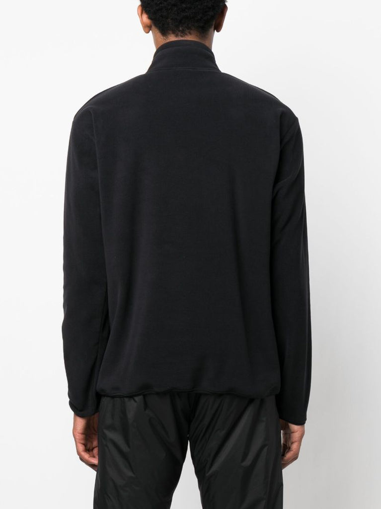 Black Zip Up Fleece Sweatshirt